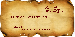 Hudecz Szilárd névjegykártya