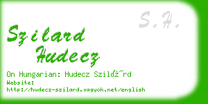 szilard hudecz business card